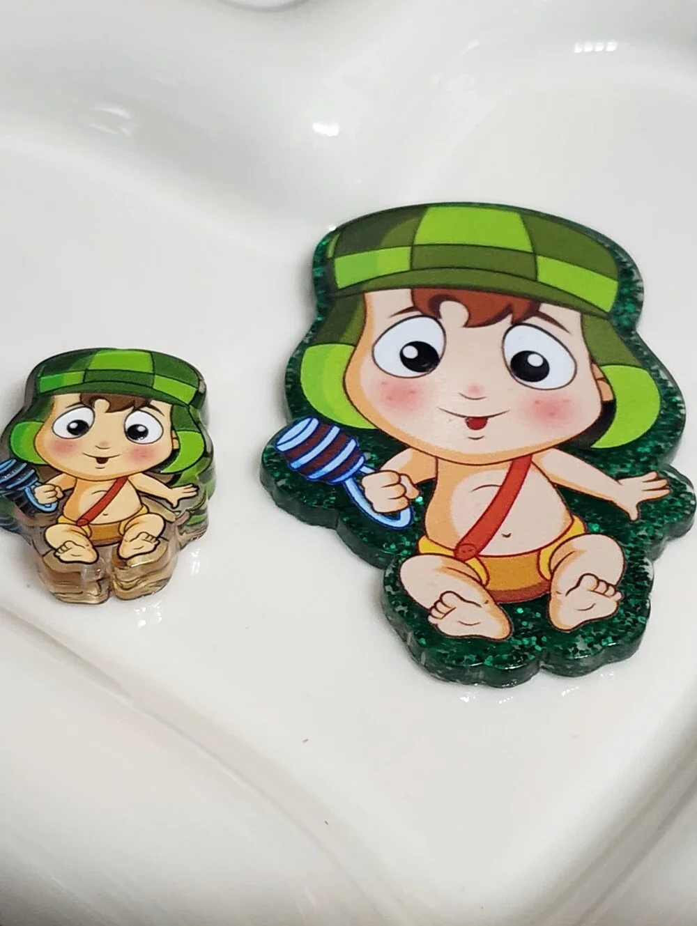 Chaves Flatback Focal Bead Spanish Keychain‎ Magnet Crafts Flats Bag Clip Pen